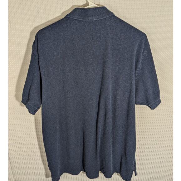 Polo Ralph Lauren Shirt XL Navy Blue Cotton Short Sleeve Polo Pony Logo Classic - Picture 3 of 3